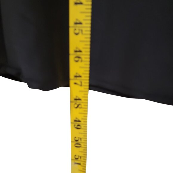 Zara Size S Black Satin Midi Cocktail SlipDress with Cutout Detailing on Back - Picture 8 of 16